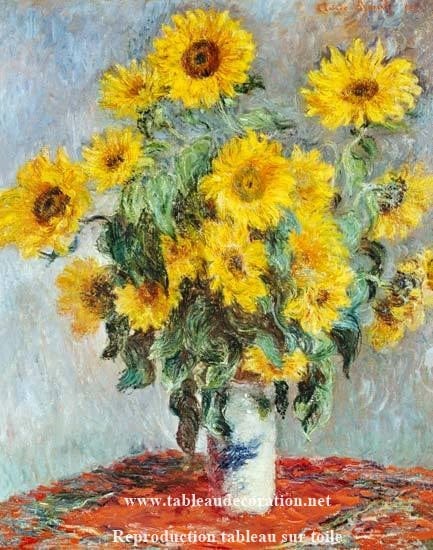 Bouquet di girasoli – Claude Monet quadro floreale Claude Monet 70x85