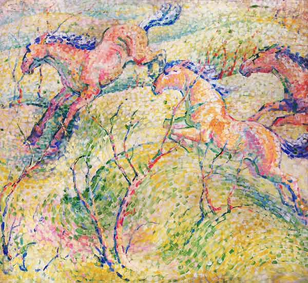 Cavalli da salto – Franz Marc Franz Marc 70x70