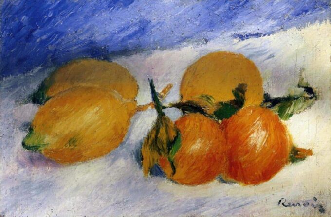 Natura morta con limoni e arance – Pierre-Auguste Renoir Pierre-Auguste Renoir 105x70