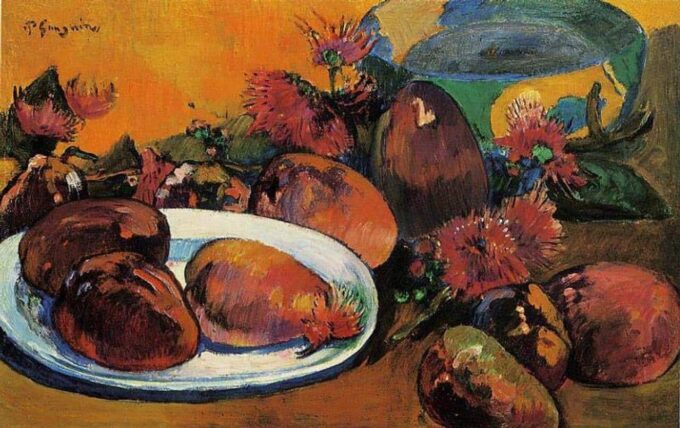 Natura morta con mango – Paul Gauguin Paul Gauguin 105x70