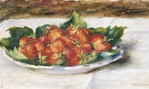 Natura morta con fragole, verso il 1880 – Pierre-Auguste Renoir Pierre-Auguste Renoir 105x70