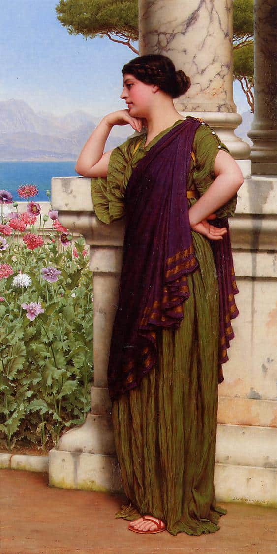 Pensieri teneri – John William Godward John William Godward 70x140