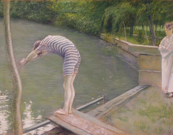 Il bagnante o il tuffatore – Caillebotte Gustave Caillebotte 85x75