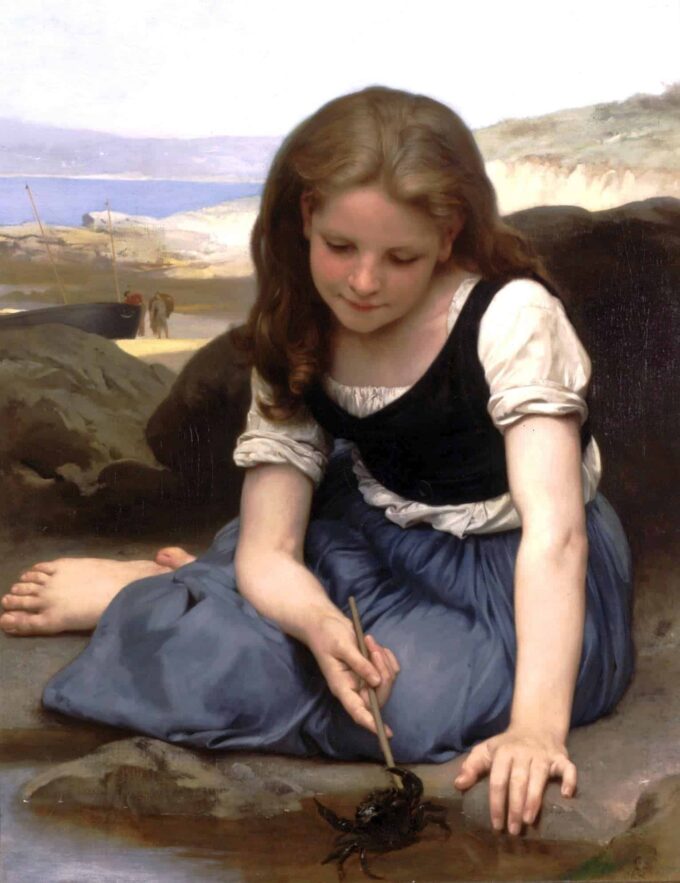 Le granchio – William Bouguereau William Bouguereau 70x85