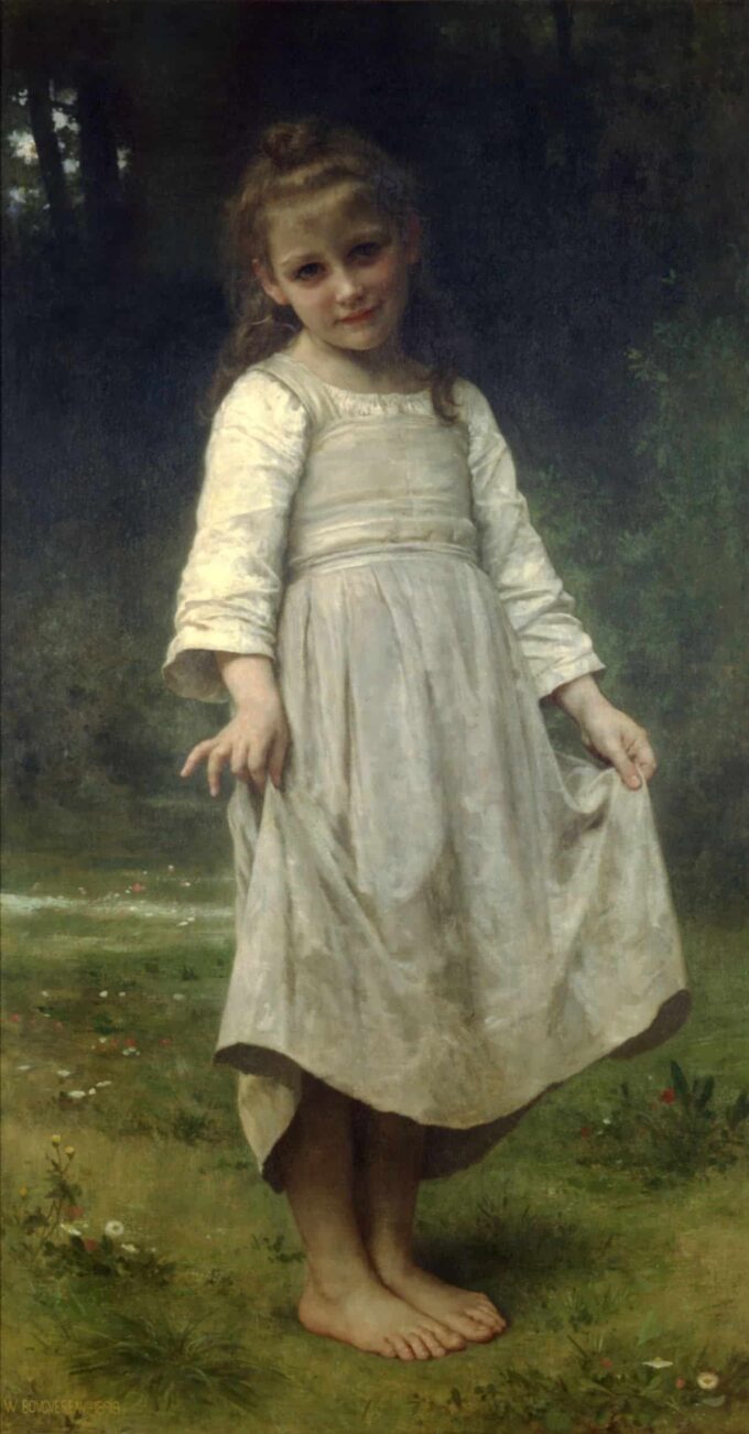 La riverenza – William Bouguereau William Bouguereau 70x140