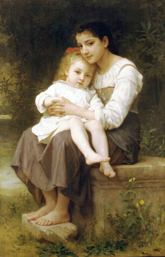 La sorella maggiore – William Bouguereau William Bouguereau 70x105