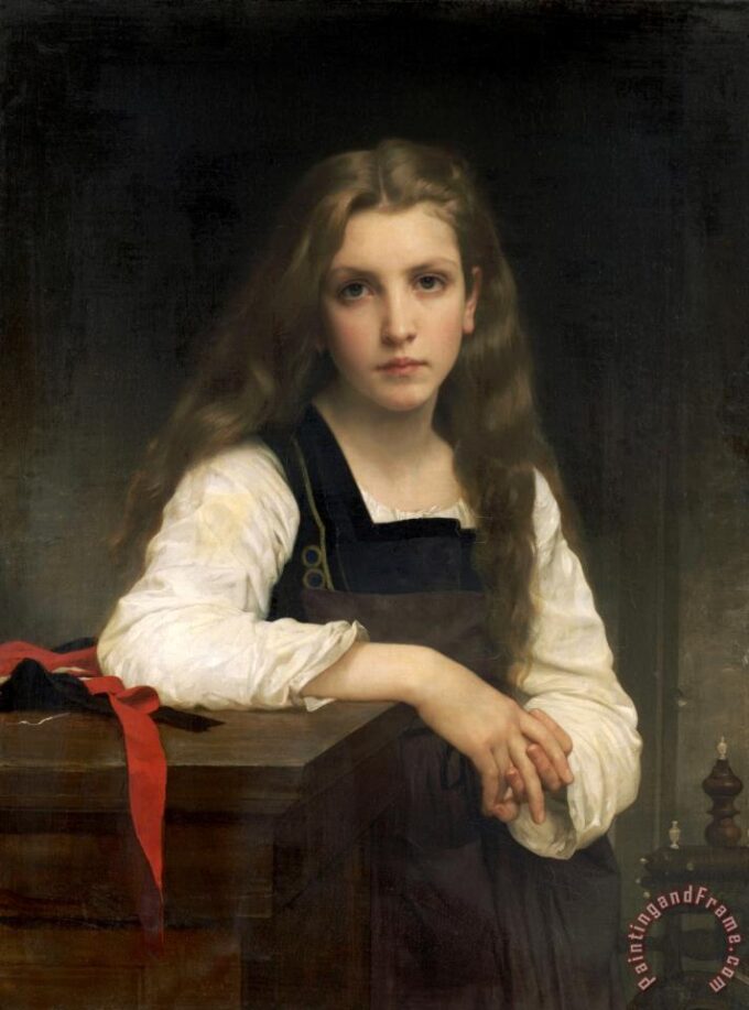 La filatrice di fiera – William Bouguereau William Bouguereau 70x85