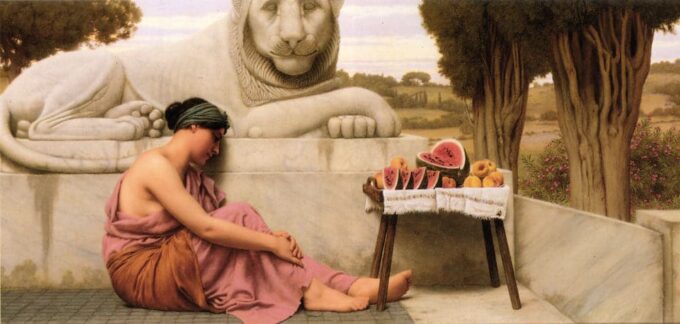 Il venditore di frutta – John William Godward John William Godward 140x70