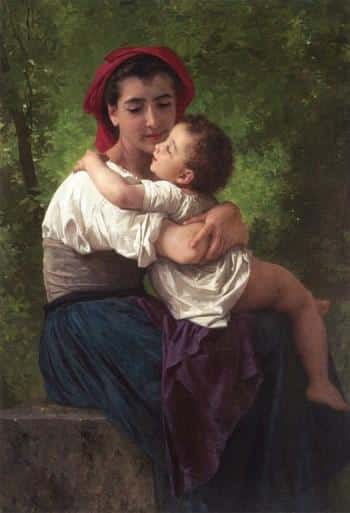 Il piccolo abbraccio – William Bouguereau William Bouguereau 70x105