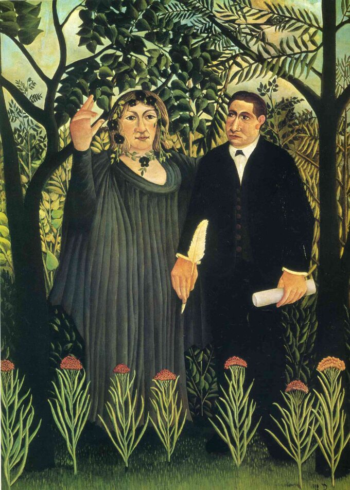 La musa che ispira il poeta – Henri Rousseau Henri Rousseau 70x105