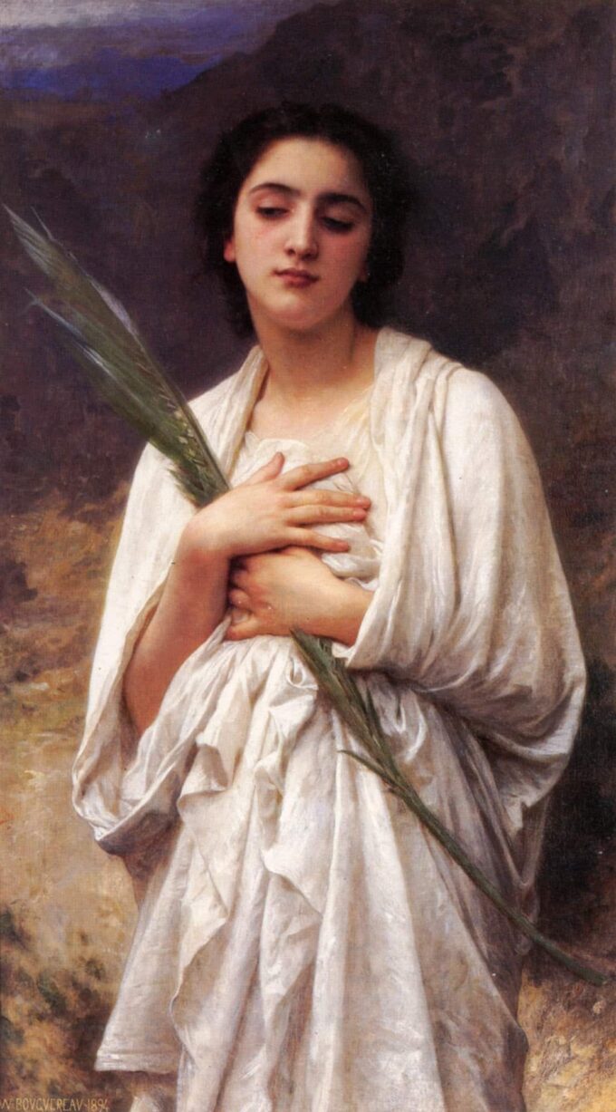 La foglia di palma – William Bouguereau William Bouguereau 70x120