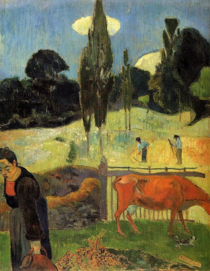 La mucca rossa – Paul Gauguin Paul Gauguin 70x85