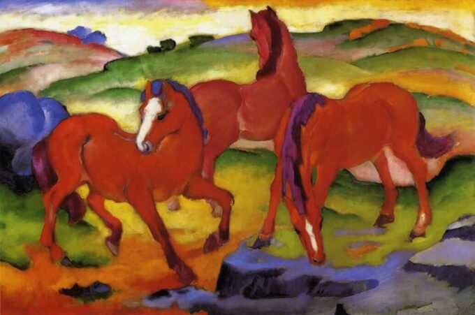 Cavalli rossi – Franz Marc Franz Marc 105x70