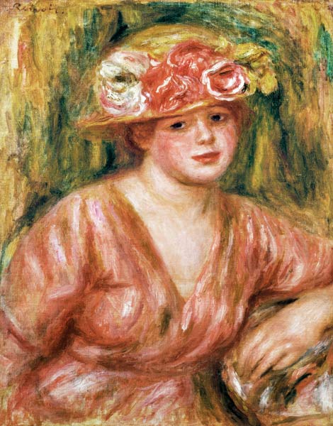 Il cappello rosa o il ritratto di Lady Hessling – Pierre-Auguste Renoir Pierre-Auguste Renoir 70x85