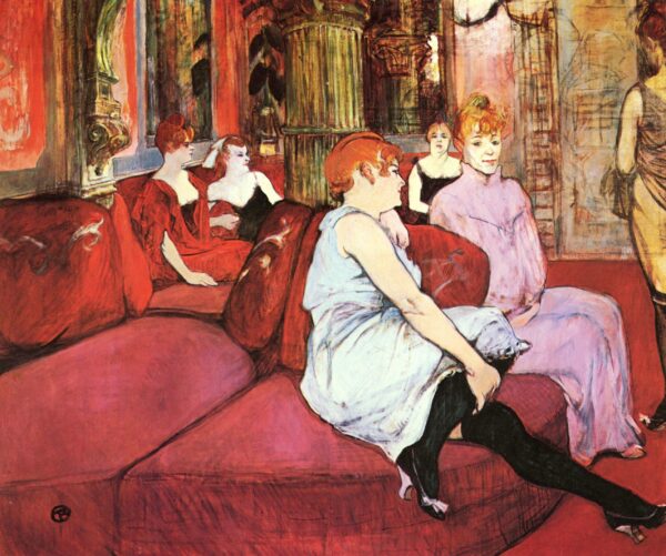 Salone della rue des Moulins – Toulouse Lautrec Henri de Toulouse-Lautrec 85x75