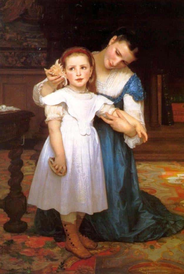 La conchiglia – William Bouguereau William Bouguereau 70x105