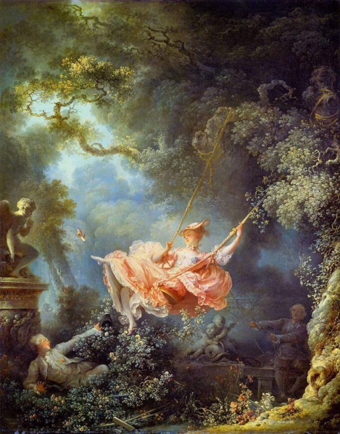 I fortunati imprevisti dell’altalena – Jean-Honoré Fragonard Jean-Honoré Fragonard 70x85