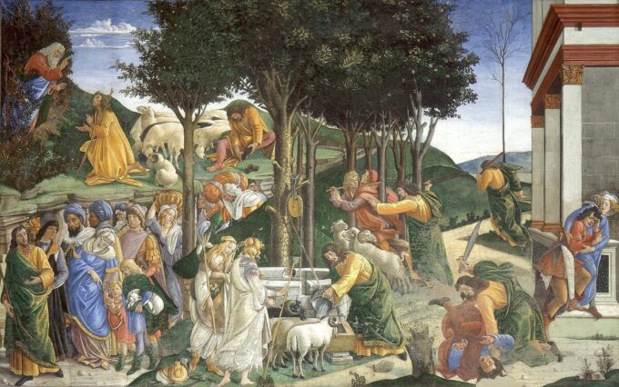 Esami di Mosè – Sandro Botticelli Sandro Botticelli 105x70