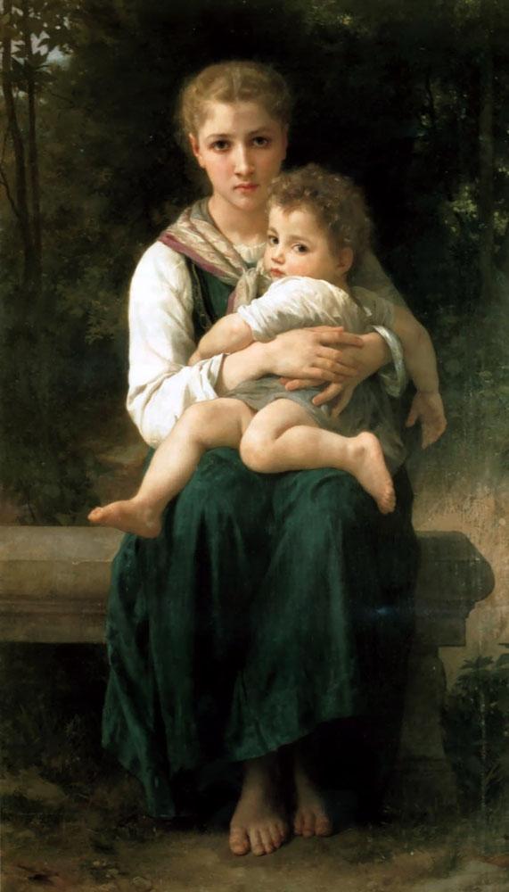 Le due sorelle – William Bouguereau William Bouguereau 70x120