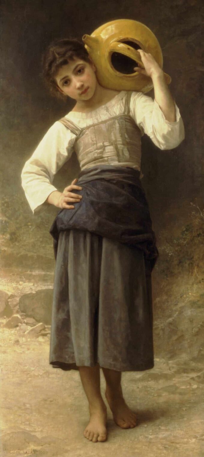 La ragazza dell’acqua – William Bouguereau William Bouguereau 70x160