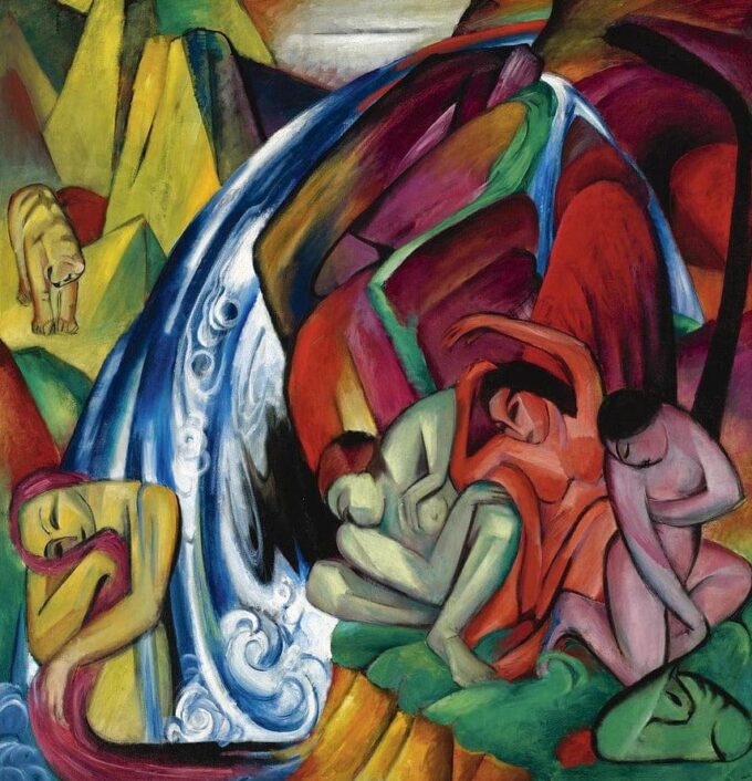 La cascata – Franz Marc Franz Marc 70x70