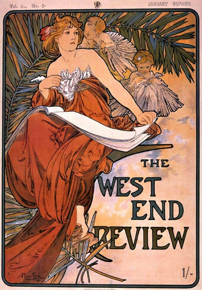 La rivista del West End – Mucha Alfons Mucha 70x105