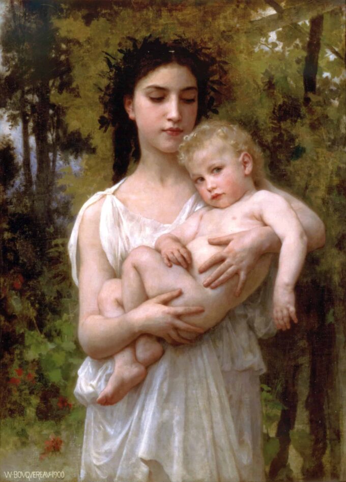 Il giovane fratello di William Bouguereau William Bouguereau 70x105