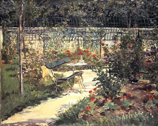 La panchina del giardino di Versailles – Edouard Manet Édouard Manet 85x75