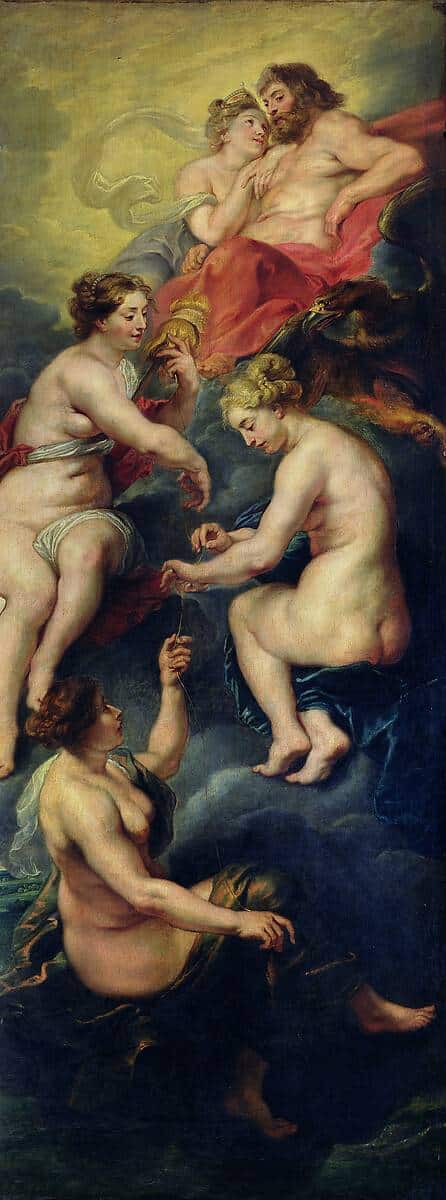 Il Ciclo Medici: I tre destini che predicono il futuro di Maria de’ Medici – Peter Paul Rubens Peter Paul Rubens 70x160