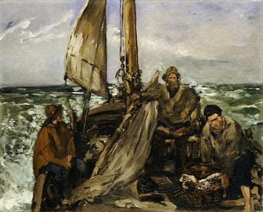 I lavoratori del mare – Edouard Manet Édouard Manet 85x75