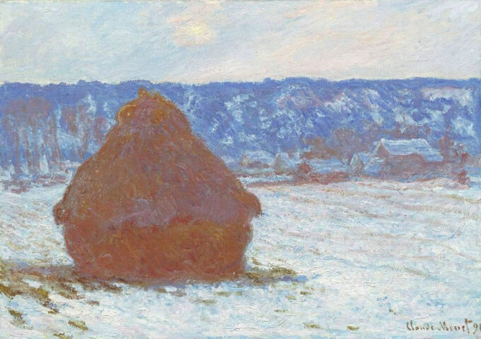 Mola, effetto neve, tempo coperto – Claude Monet Claude Monet 105x70