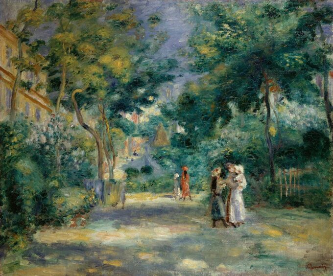 I giardini di Montmartre – Pierre-Auguste Renoir Pierre-Auguste Renoir 85x75