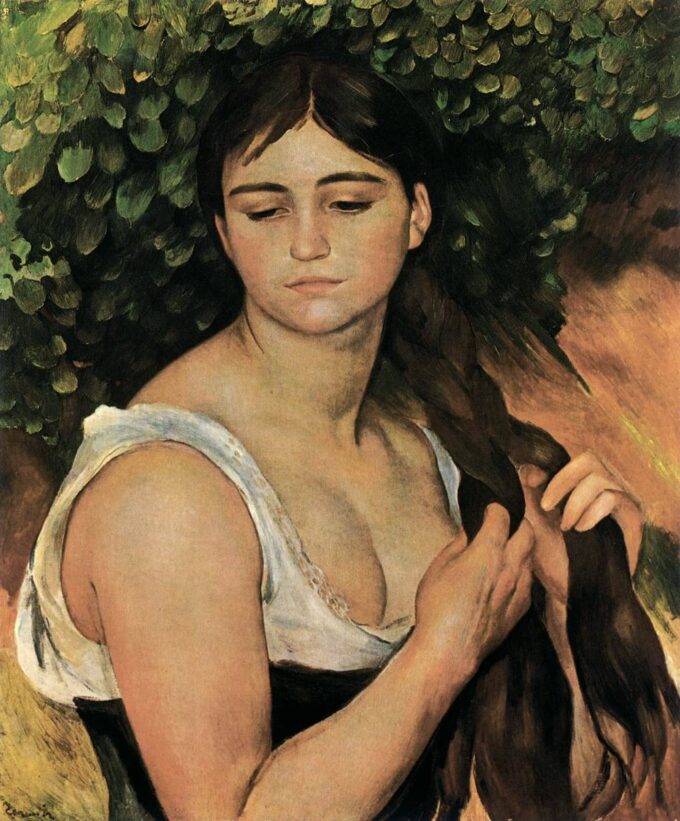 La Natte (Suzanne Valadon) – Pierre-Auguste Renoir Pierre-Auguste Renoir 70x85