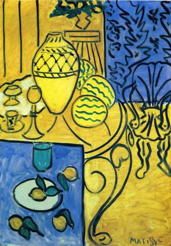 Interno in giallo e blu – Matisse Henri Matisse 70x105