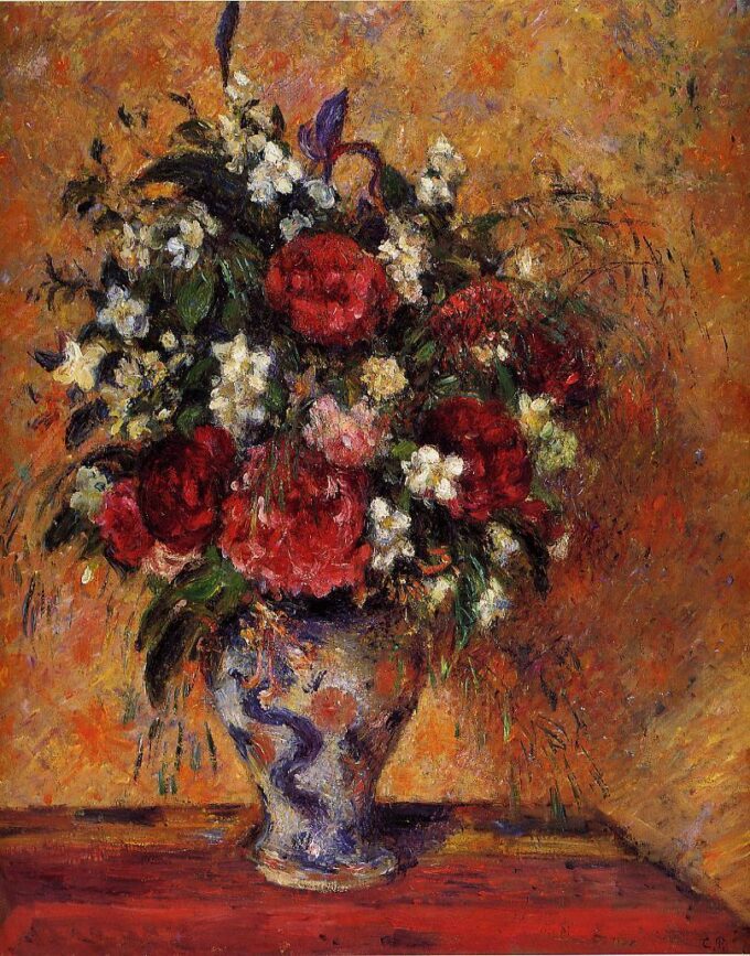 Fiori in un vaso – Camille Pissarro Camille Pissarro 70x85