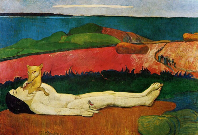 L’eveil della primavera (deflorazione) – Paul Gauguin Paul Gauguin 105x70