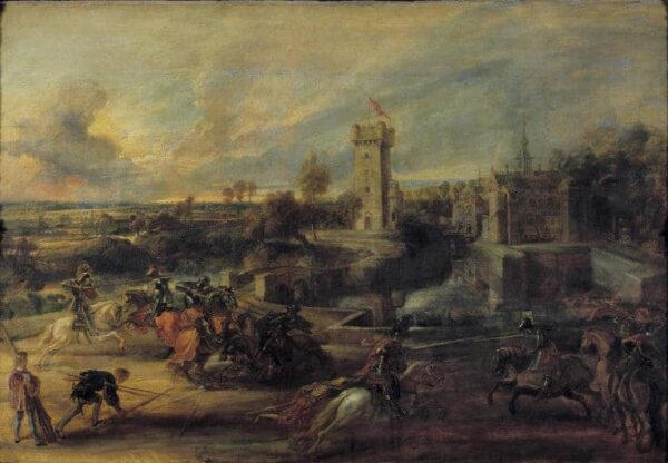 Torneo davanti al castello di Steen – Peter Paul Rubens Peter Paul Rubens 105x70