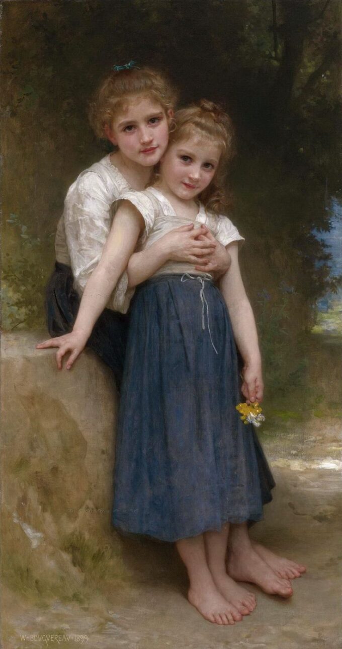 Due sorelle – William Bouguereau William Bouguereau 70x140