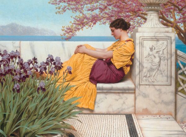 Sotto il fiore che si aggrappa al ramo – John William Godward John William Godward 105x70