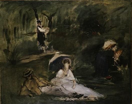 Sotto gli alberi (La gita in campagna) – Edouard Manet Édouard Manet 85x75