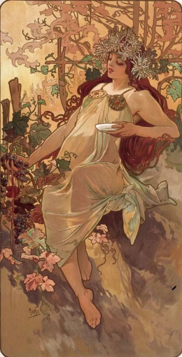 Stagioni dell’autunno – Mucha Alfons Mucha 70x140