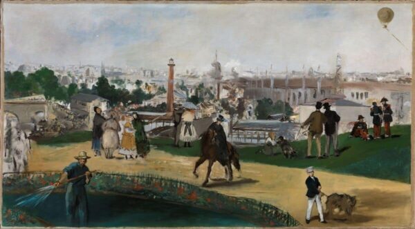 Una vista dell’Esposizione universale del 1867 a Parigi – Edouard Manet Édouard Manet 120x70