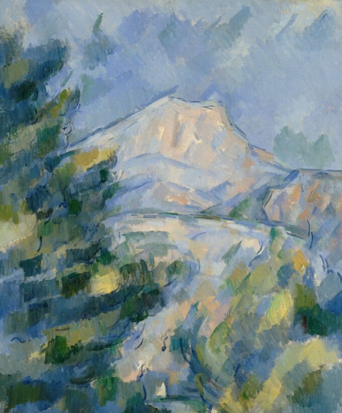 Mont Sainte-Victoire – Paul Cézanne "Mont Sainte-Victoire" di Paul Cézanne 70x85