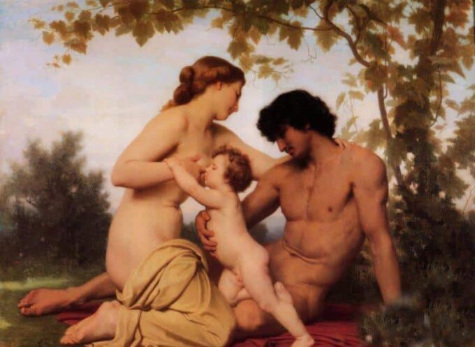 Il tempo della famiglia – William Bouguereau William Bouguereau 105x70