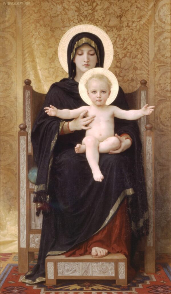 Vierge e bambino – William Bouguereau William Bouguereau 70x120