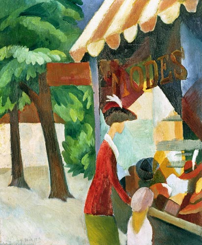 Davanti al negozio di cappelli – August Macke August Macke 70x85