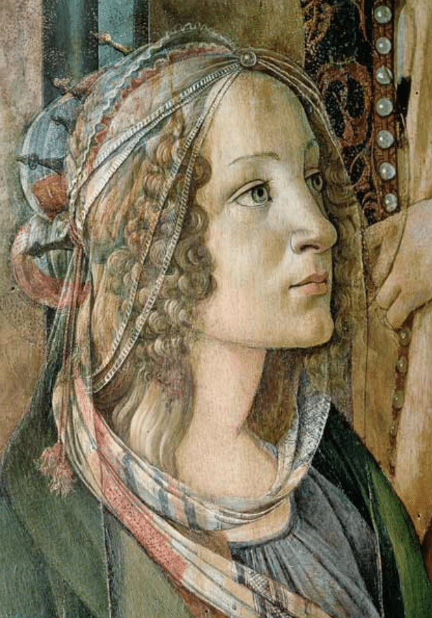 Dettaglio di Santa Caterina del trittico di San Barnaba – Sandro Botticelli Sandro Botticelli 70x105