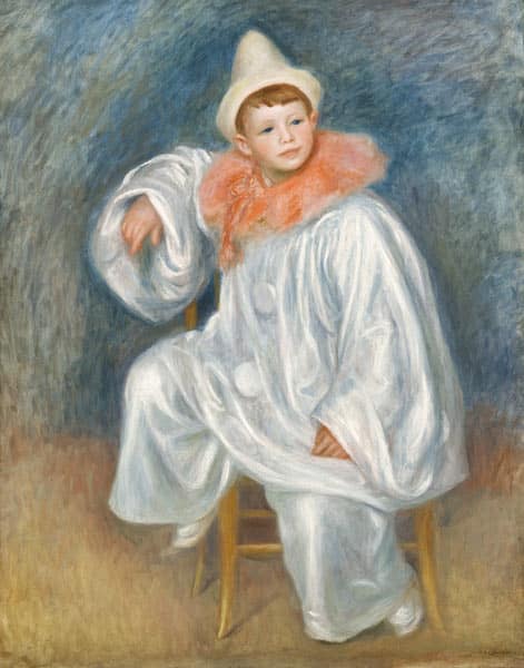 Il pierrot bianco (Jean Renoir) – Pierre-Auguste Renoir Pierre-Auguste Renoir 70x85