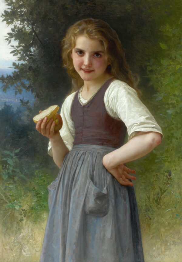 Tè del pomeriggio nei campi – William Bouguereau William Bouguereau 70x105