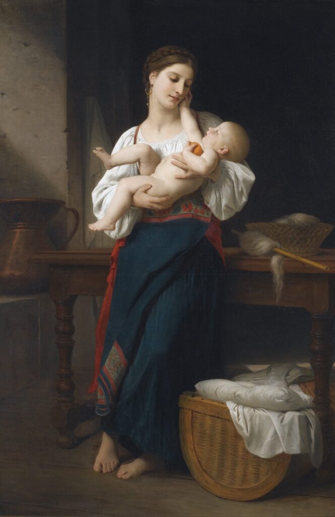 Madre e bambino – William Bouguereau William Bouguereau 70x105